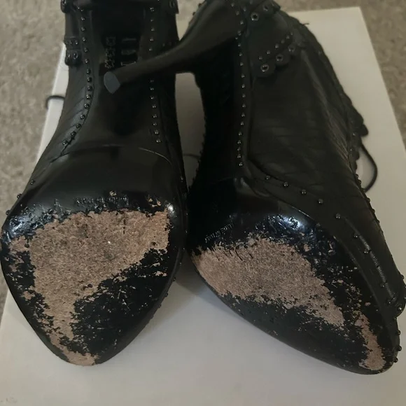 Dior Black Studded Heeled Boots - Picture 6 of 11